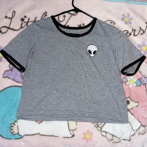 Cute Kawaii Alien Crop Top